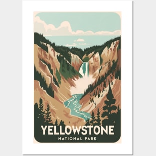 Yellowstone National Park Vintage Poster Posters and Art